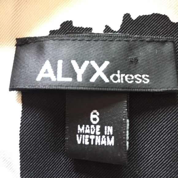 Alyx Black & White Sheath Sleeveless Dress-Size 6 - Picture 4 of 5